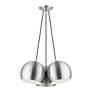 5_3 Light Brushed Aluminum Globe Pendant more views