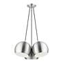 6_3 Light Brushed Aluminum Globe Pendant more views