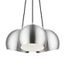 7_3 Light Brushed Aluminum Globe Pendant more views