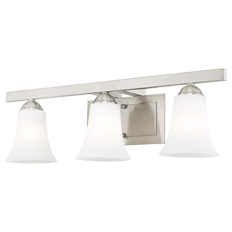 Image 7 3 Light Brushed Nickel Bath Vanity more views