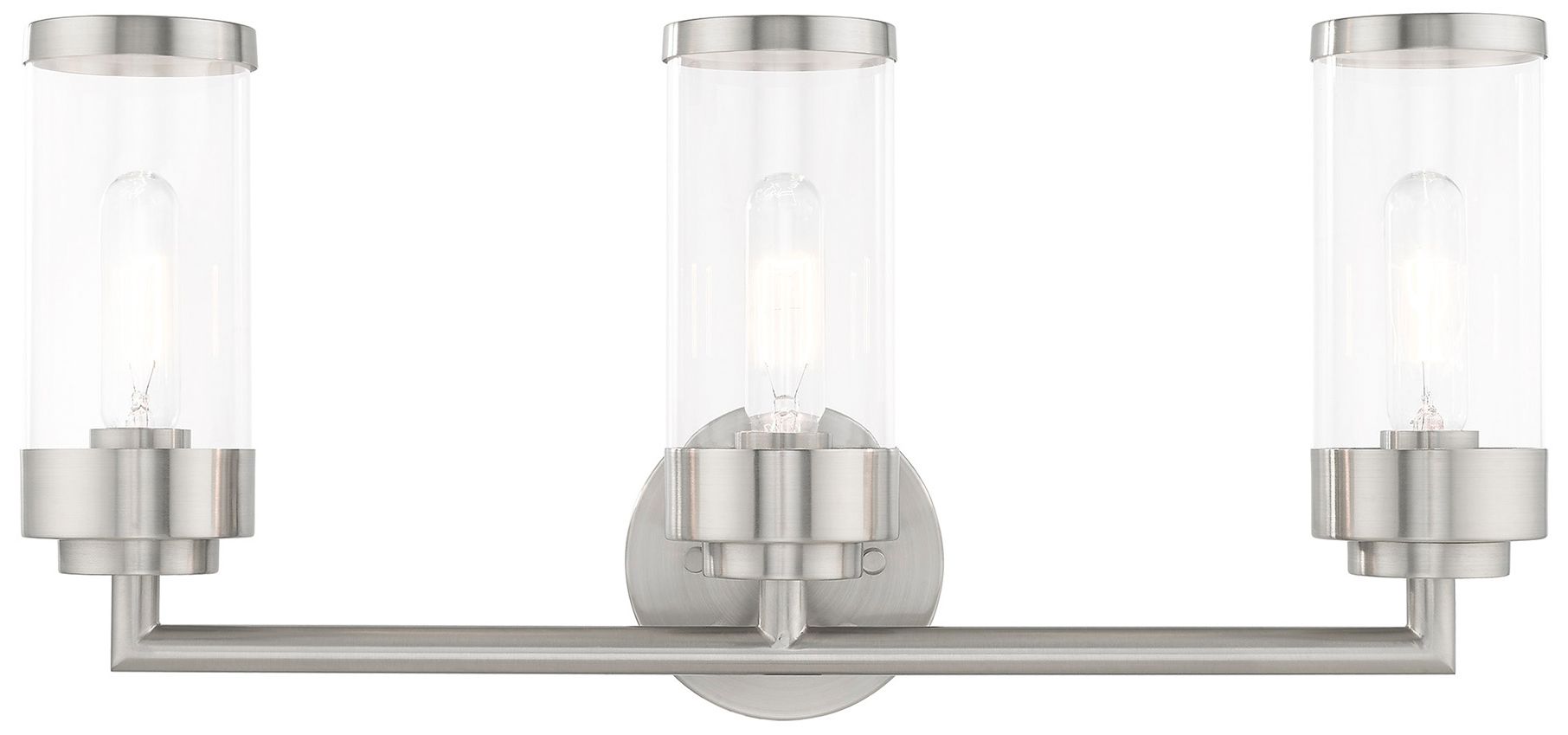 Image 2 3 Light Brushed Nickel Bath Vanity