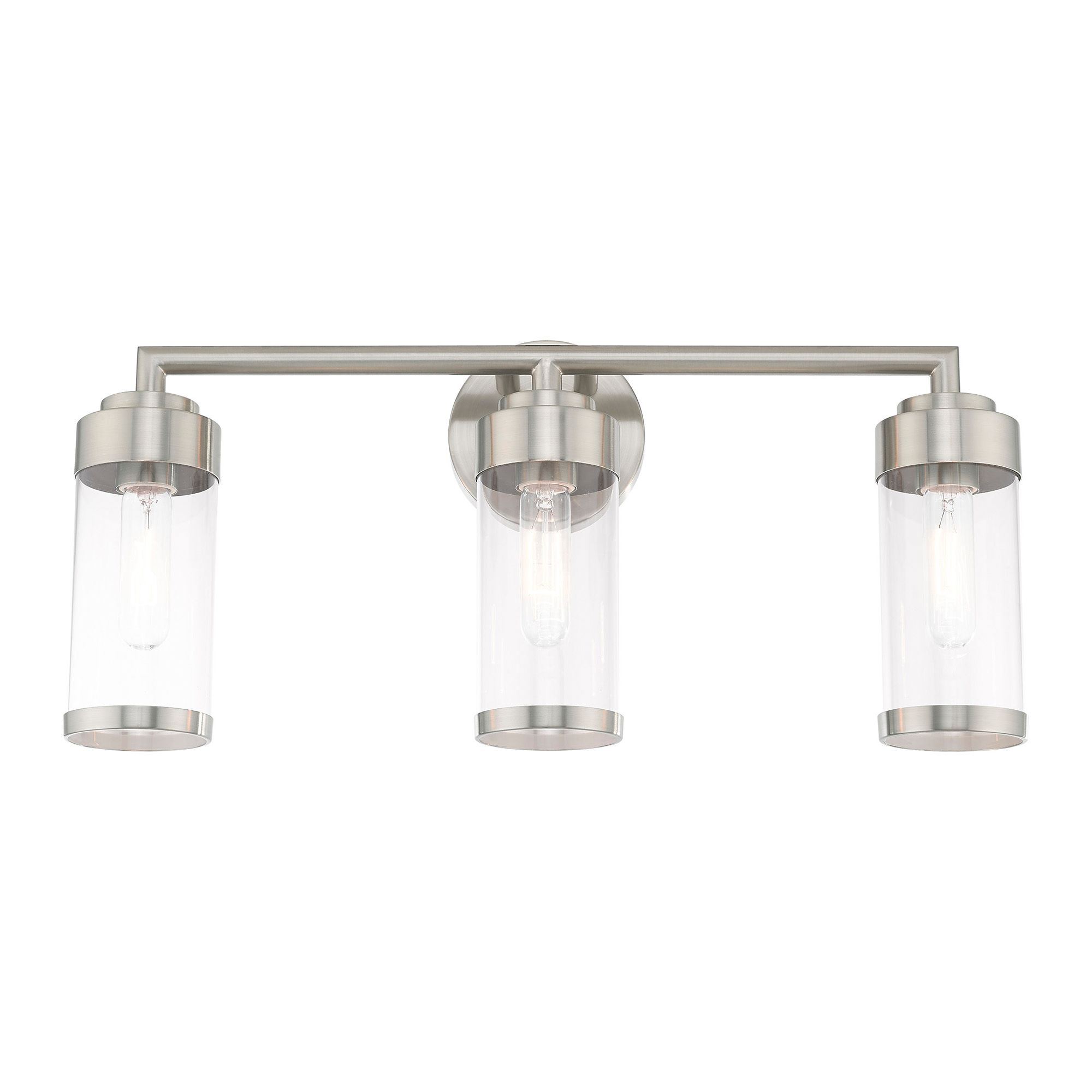 Image 4 3 Light Brushed Nickel Bath Vanity more views