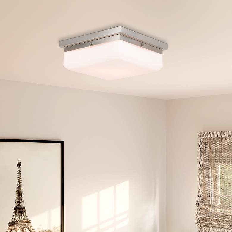 Image 1 3 Light Brushed Nickel Ceiling Mount