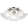 2_3 Light Brushed Nickel Ceiling Mount