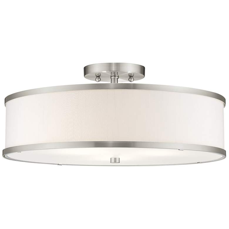 Image 1 3 Light Brushed Nickel Ceiling Mount