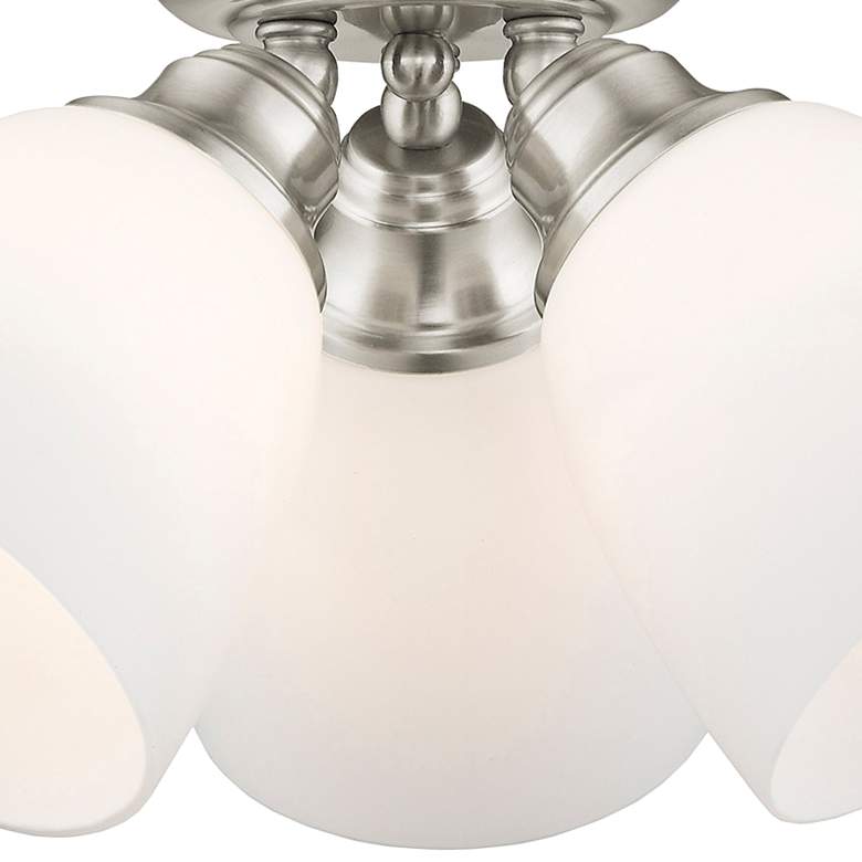 Image 4 3 Light Brushed Nickel Ceiling Mount more views