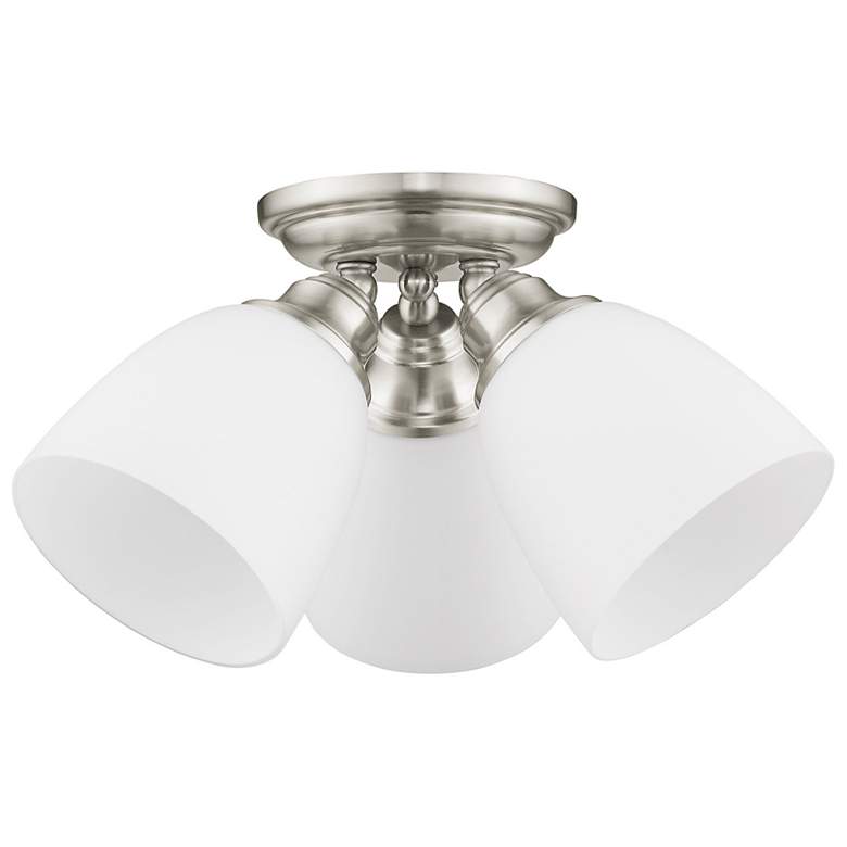 Image 5 3 Light Brushed Nickel Ceiling Mount more views