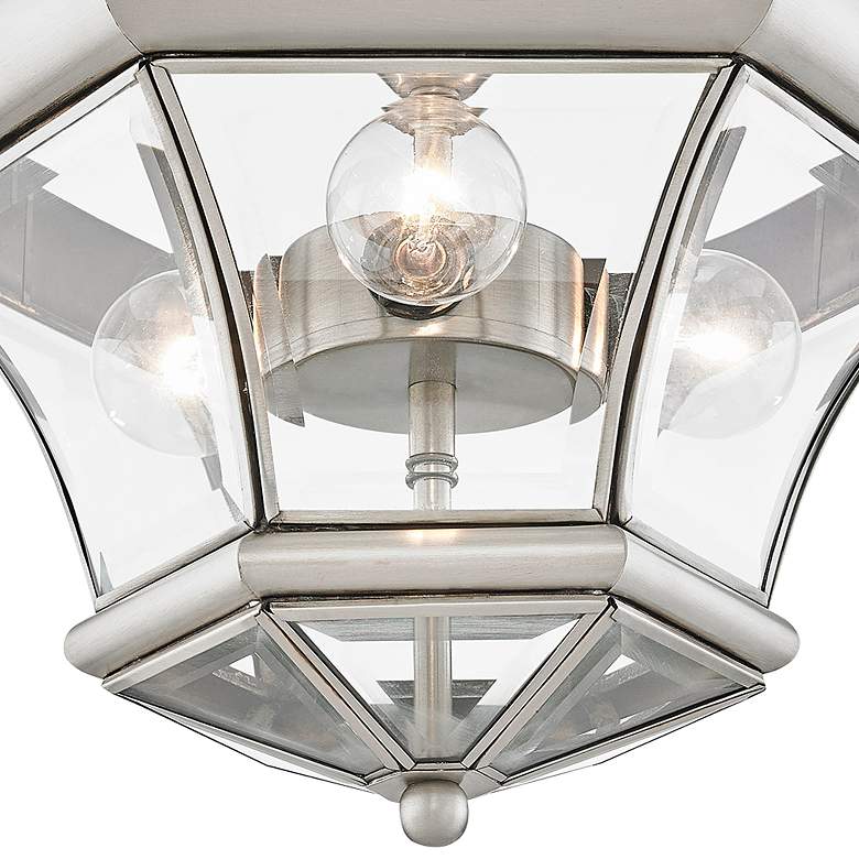 Image 4 3 Light Brushed Nickel Ceiling Mount more views