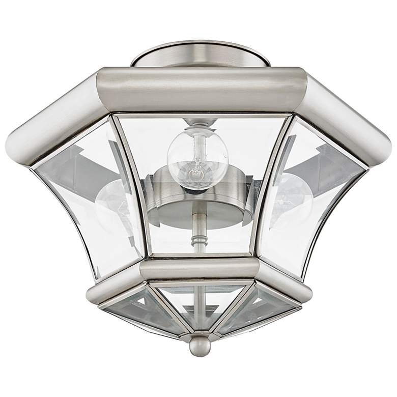 Image 5 3 Light Brushed Nickel Ceiling Mount more views