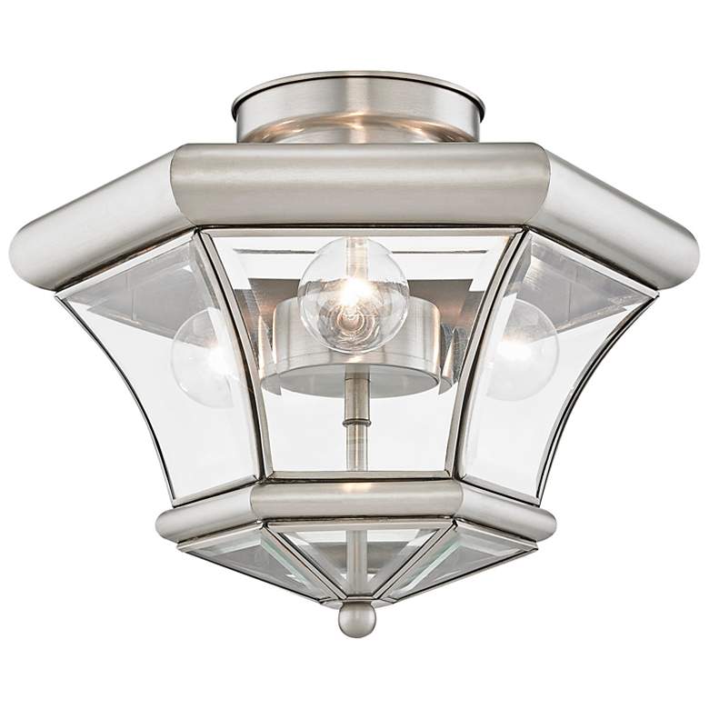 Image 6 3 Light Brushed Nickel Ceiling Mount more views