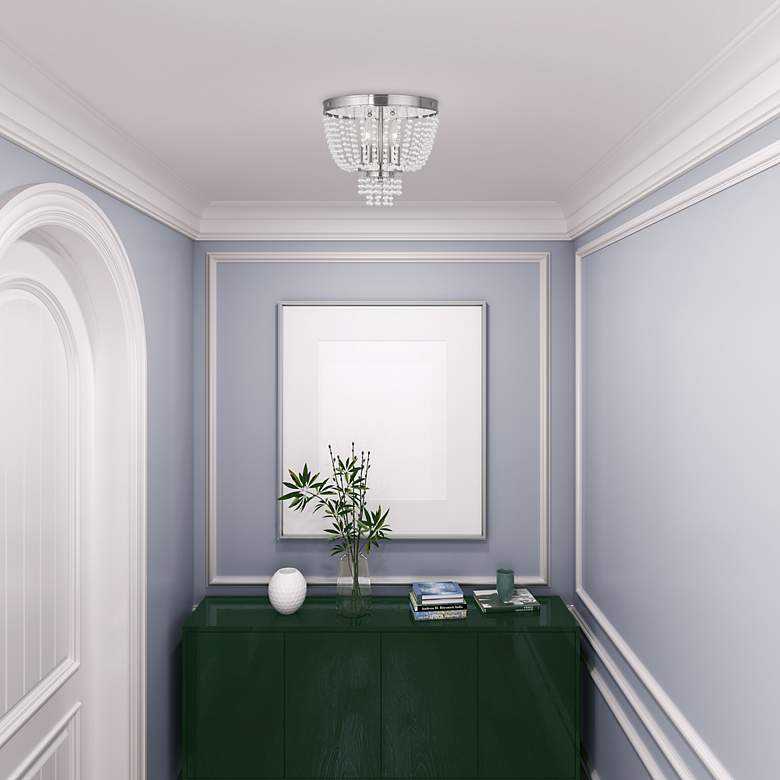 Image 3 3 Light Brushed Nickel Ceiling Mount more views