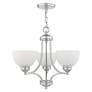 Thumbnail3 of 3 Light Brushed Nickel Chandelier more views