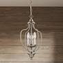 7_3 Light Brushed Nickel Convertible Mini Chandelier/Ceiling Mount more views