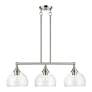 5_3 Light Brushed Nickel Linear Chandelier more views