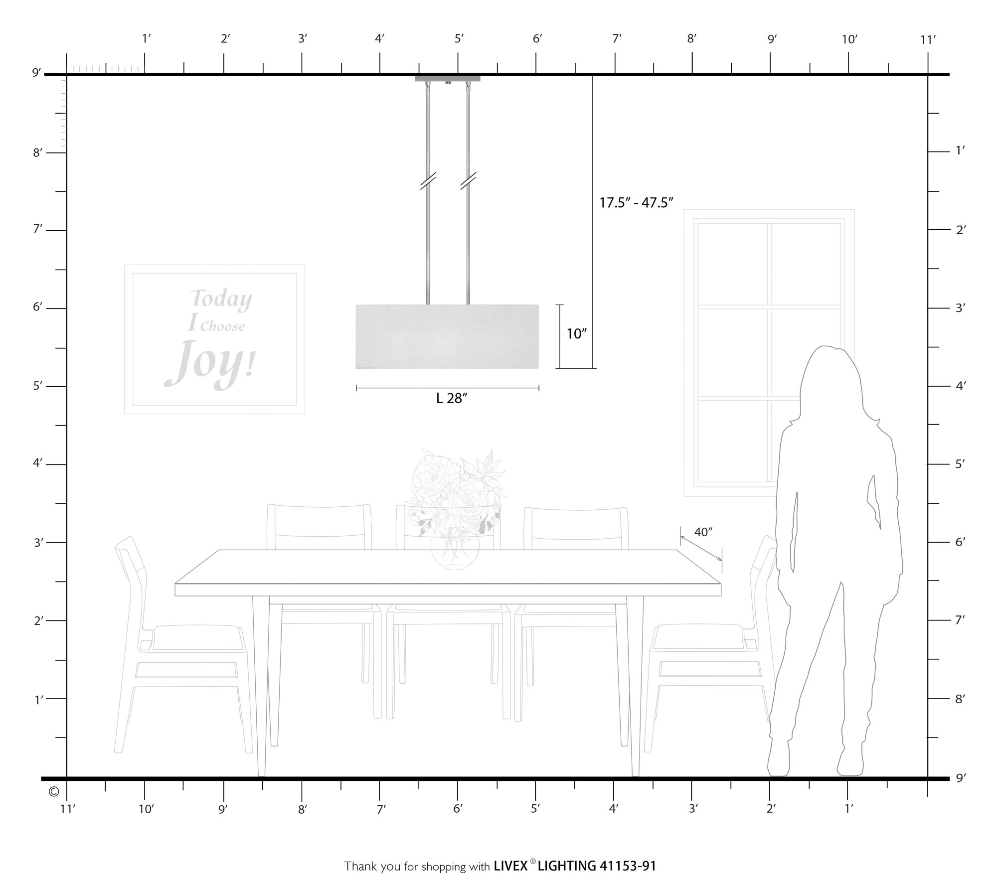 3 Light Brushed Nickel Linear Chandelier