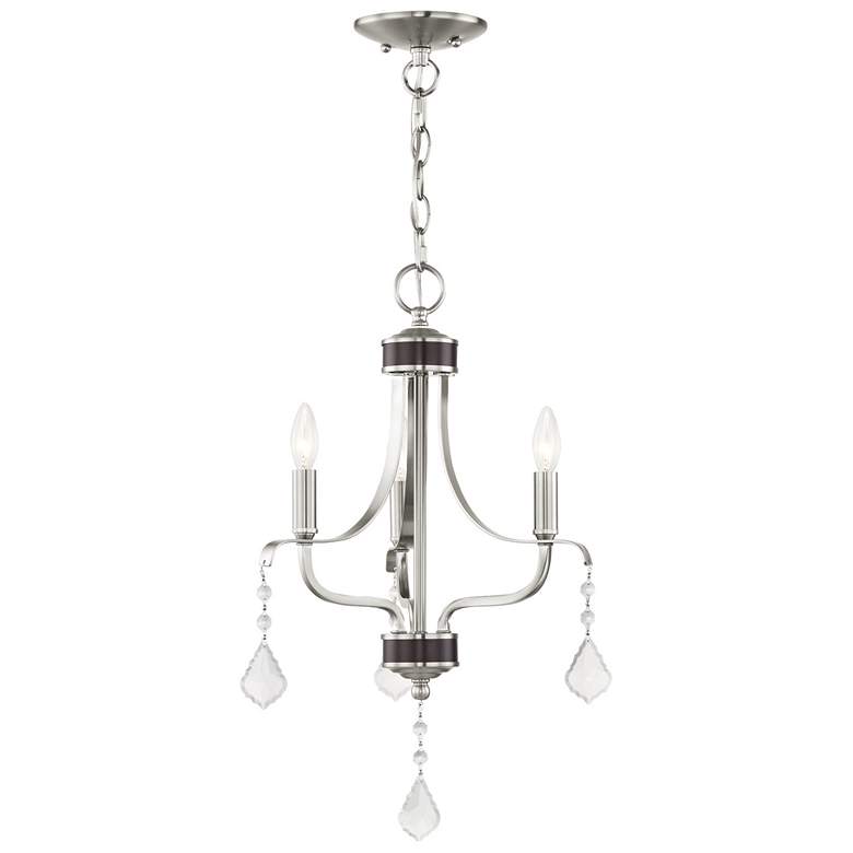 Image 1 3 Light Brushed Nickel Mini Chandelier