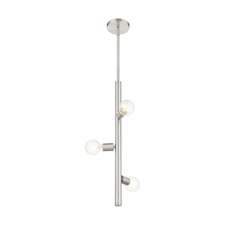Image 5 3 Light Brushed Nickel Pendant more views