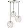 3 Light Brushed Nickel Pendant