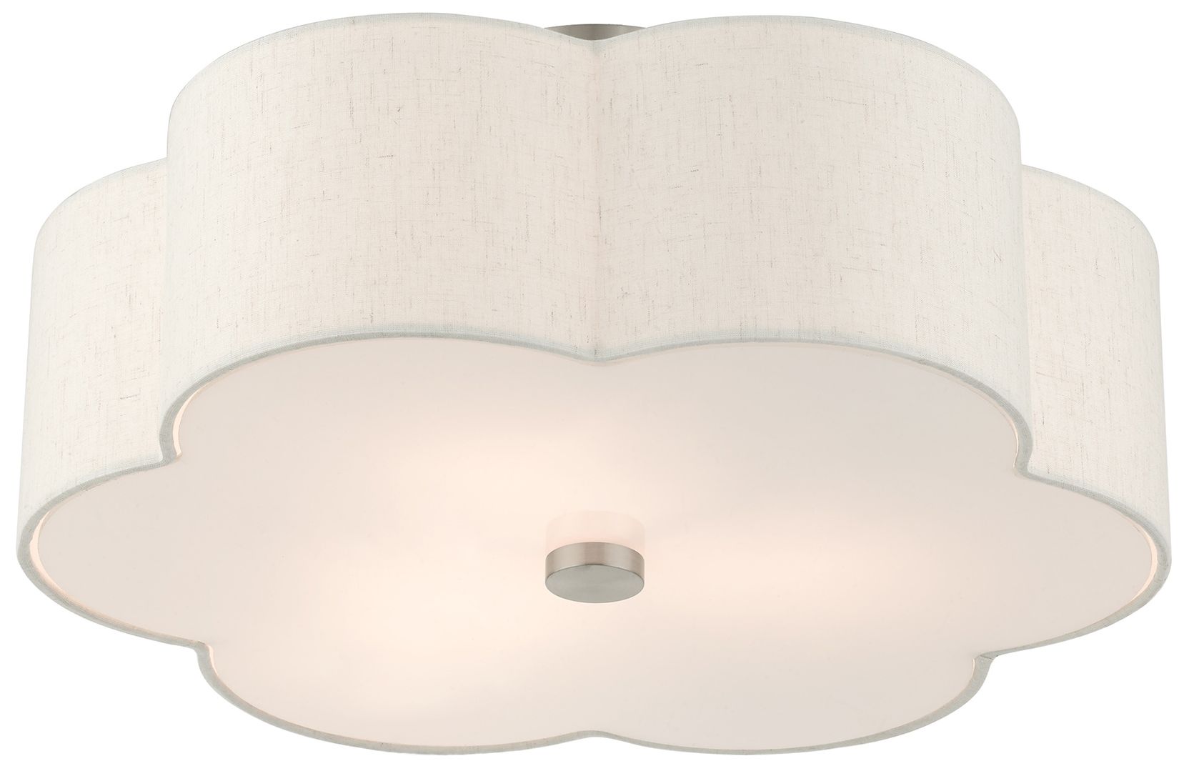 Image 5 3 Light Brushed Nickel Semi Flush more views