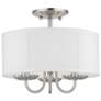 2_3 Light Brushed Nickel Semi-Flush