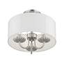 5_3 Light Brushed Nickel Semi-Flush more views