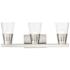 3 Light Brushed Nickel Vanity Sconce