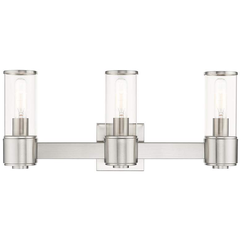 Image 2 3 Light Brushed Nickel Vanity Sconce