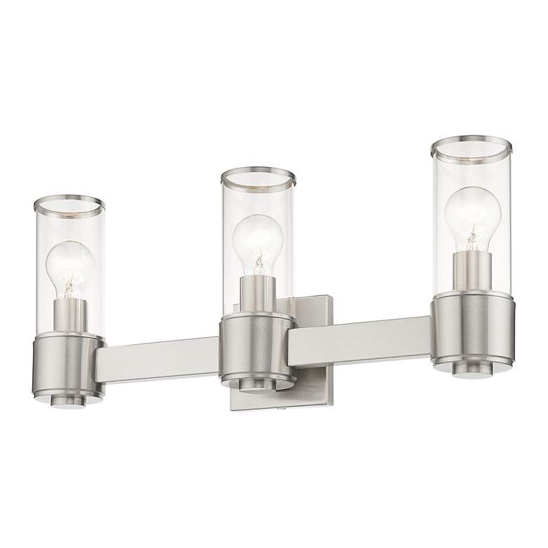 Image 6 3 Light Brushed Nickel Vanity Sconce more views