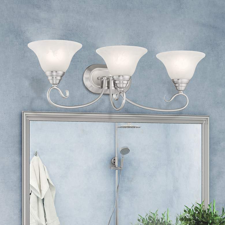 Image 1 3 Light Brushed Nickel Vanity