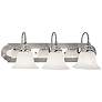 Thumbnail3 of 3 Light Brushed Nickel w/ Polished Chrome Insert Bath Light