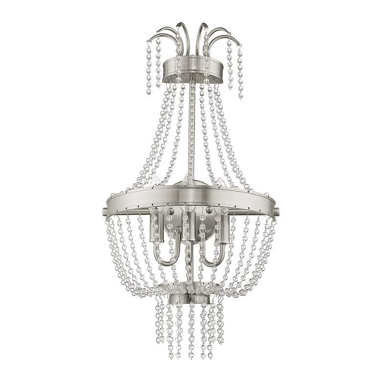 Image 3 3 Light Brushed Nickel Wall Sconce more views
