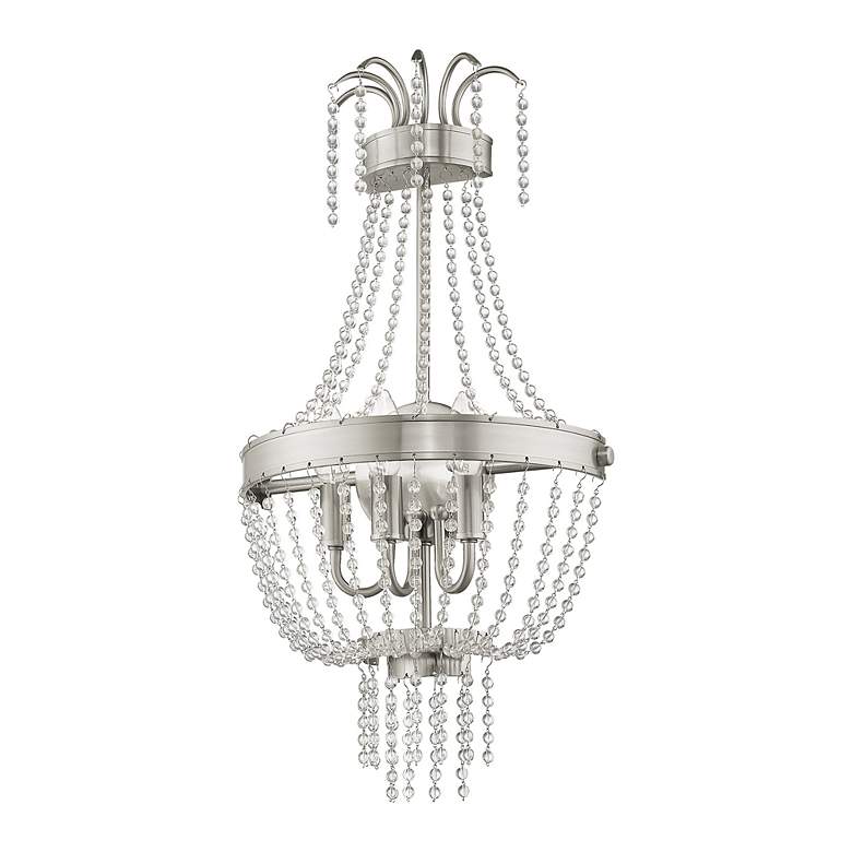 Image 4 3 Light Brushed Nickel Wall Sconce more views