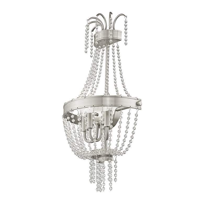 Image 5 3 Light Brushed Nickel Wall Sconce more views