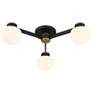 4_3-Light Ceiling Light in Matte Black with Natural Brass more views