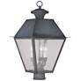 2_3 Light Charcoal Outdoor Post Top Lantern