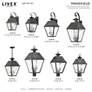 7_3 Light Charcoal Outdoor Post Top Lantern more views