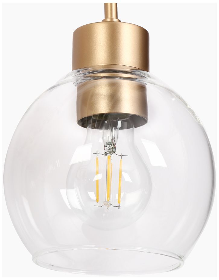 Image 4 3-Light Dark Gold Bathroom Vanity Light more views