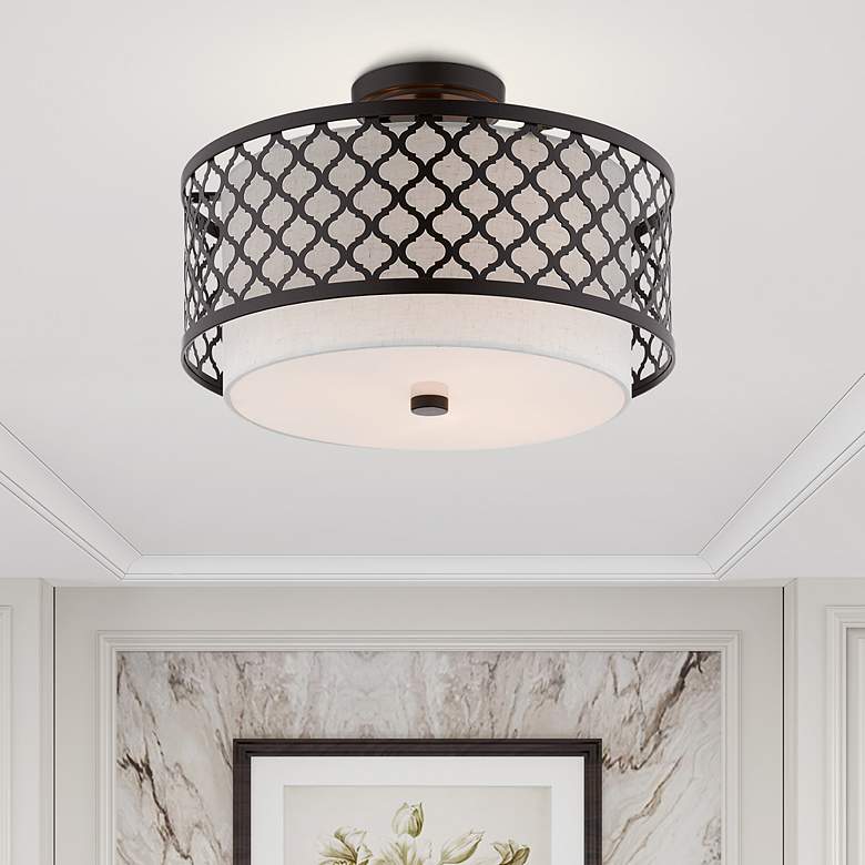 Image 1 3 Light English Bronze Ceiling Mount