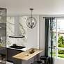 4_3 Light English Bronze Convertible Mini Chandelier/Ceiling Mount more views