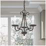 3 Light English Bronze Mini Chandelier