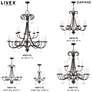 3 Light English Bronze Mini Chandelier