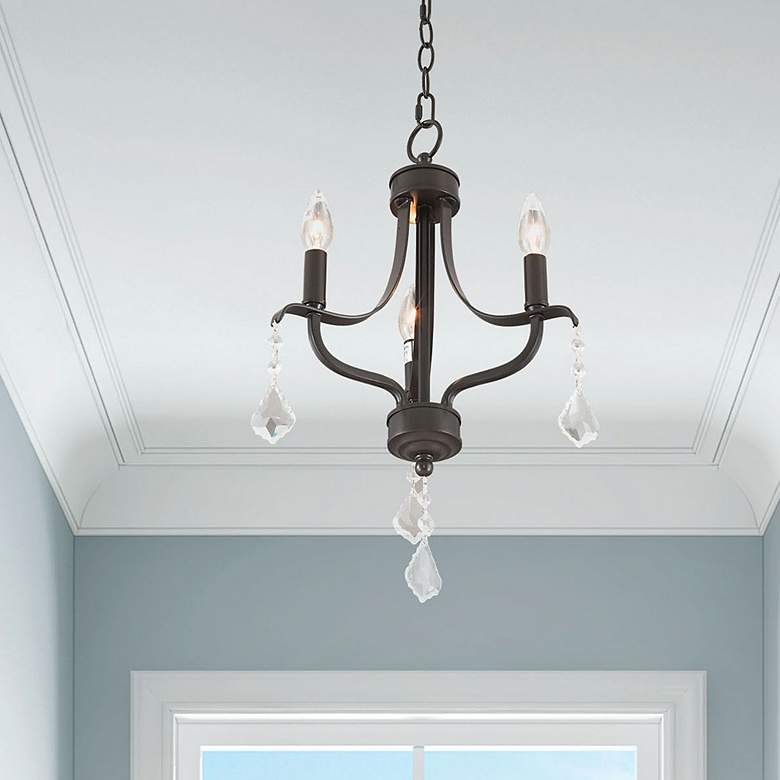 Image 1 3 Light English Bronze Mini Chandelier