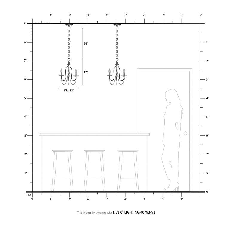 Image 6 3 Light English Bronze Mini Chandelier more views