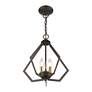 6_3 Light English Bronze Small Pendant with Antique Brass Finish Accents more views