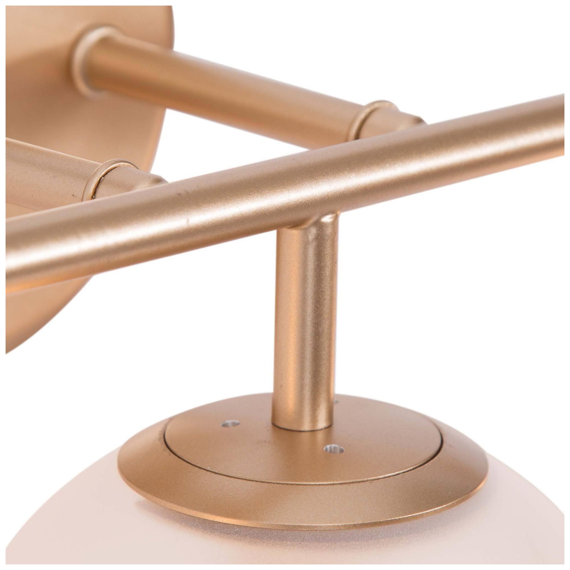 Image 2 3-Light Glass and Brass Bath Light more views