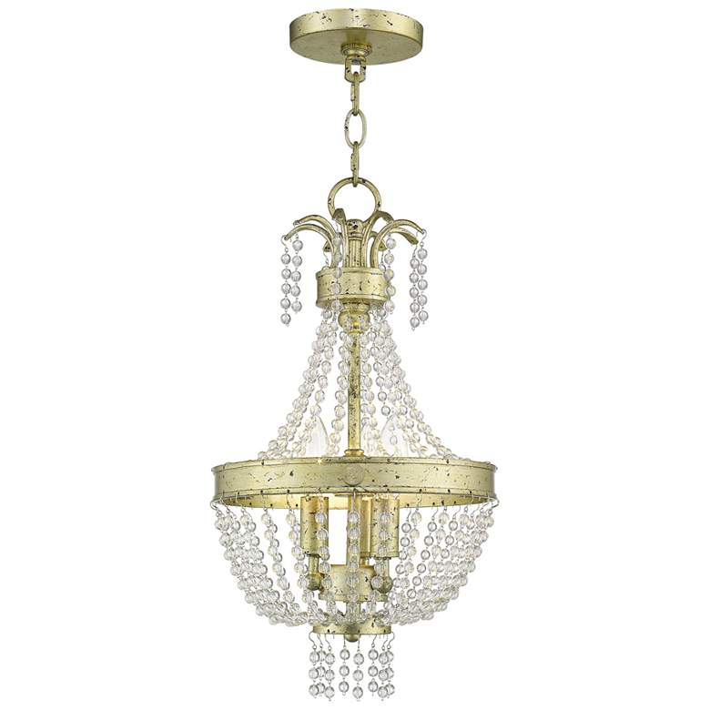 Image 2 3 Light Hand Applied Winter Gold Pendant