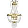 3 Light Hand Applied Winter Gold Wall Sconce