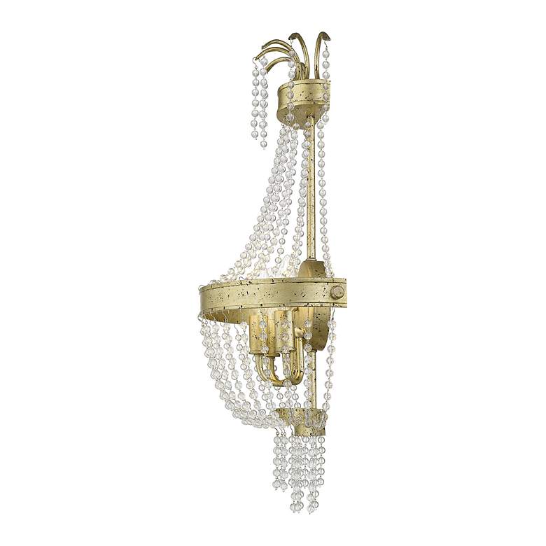 Image 6 3 Light Hand Applied Winter Gold Wall Sconce more views