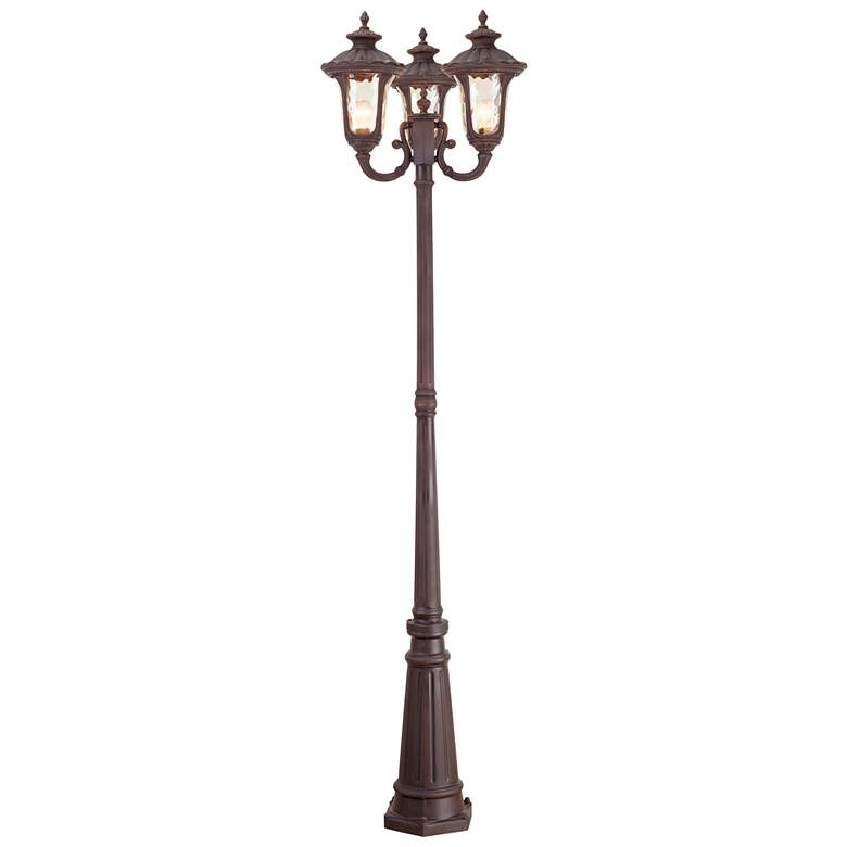Image 2 3 Light Imperial Bronze Outdoor 3 Head Post