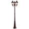 3 Light Imperial Bronze Outdoor 3 Head Post